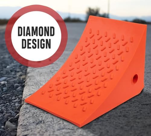 Mytee Products Polyurethane Small Wheel Chock W/Mounting Holes - Image 3
