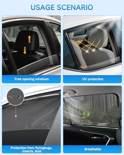 Car Window Shades for Toyota 4 Runner, UV & Heat Blocker, Privacy Protection - Image 5