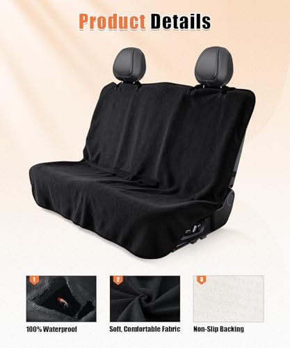 Universal Back Car Seat Cover for Pets Dog Seat Cover Hammock Heavy Duty - Image 2
