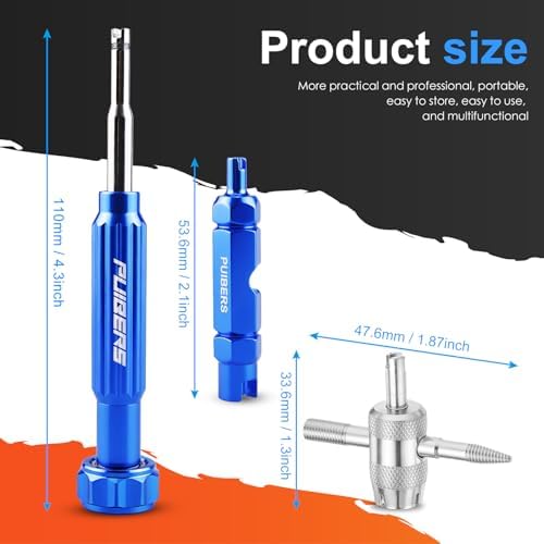 Tire Valve Stem Removal Tool Kit 3-Piece Set, Presta and Schrader Valve Core - Image 2