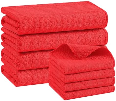 Homaxy Microfiber Kitchen Towels and Dishcloths Sets 8 Pack by Homaxy