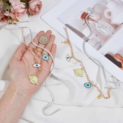 2pcs Car Hanging Ornaments Cute Alloy Evil Eye Planet Pendants - Image 3