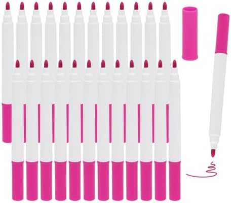24 PCS Rose Liquid Chalk Markers, Fine Tip Neon Erasable Pens by Unknown