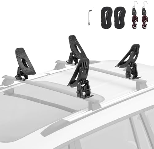 JOYTUTUS T-Slot Kayak Roof Rack Saddles, Only Fits by JoyTutus