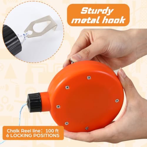 AmazingSpark 2 Chalk Line Tool for Building 100 ft - Image 3