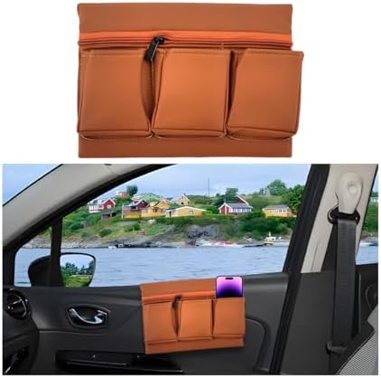 Mandark Leather Car Window Armrest Organizer by Unknown
