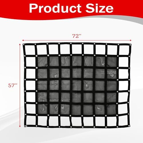 Heavy Duty 57" x 72"Truck Bed Cargo Net - Image 3