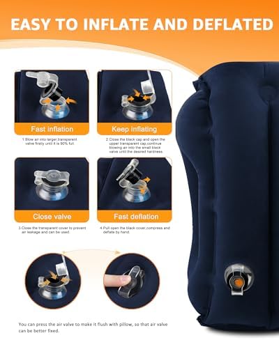 Sunany Travel Pillow, Upgraded Plane Pillow - Image 6