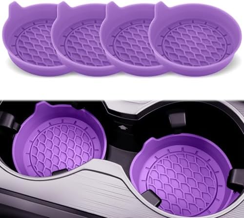 SINGARO Car Cup Holder Coaster, Silicone Cup Holder Insert, Universal Non-Slip by SINGARO