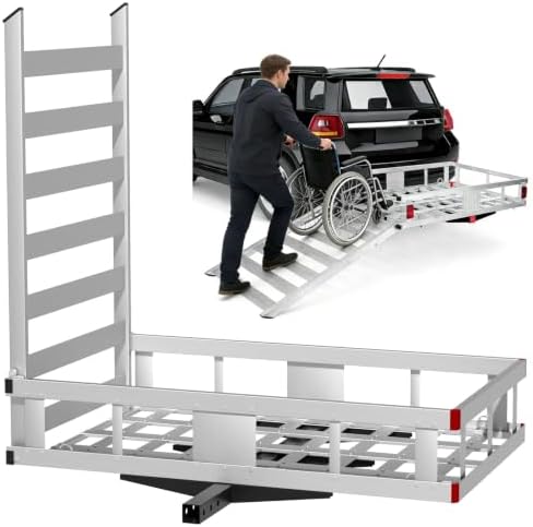 52"x31"x10" Aluminum Hitch Cargo Carrier by Unknown