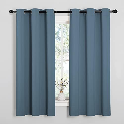 NICETOWN Smoky Blue Room Darkening Curtains by NICETOWN