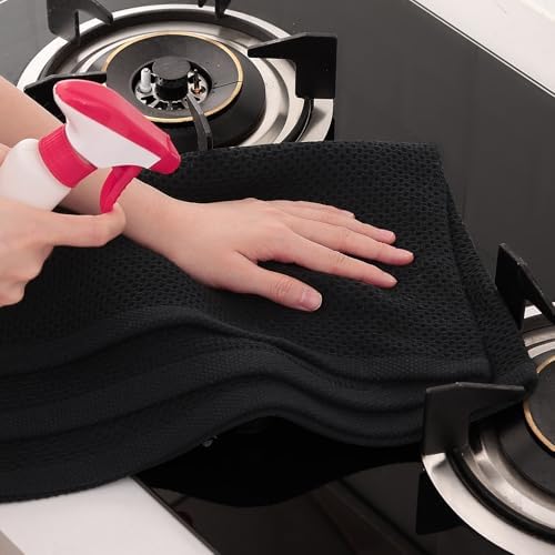 Homaxy 100% Cotton Oversized Waffle Weave Kitchen Towels 6-Pack - Image 5