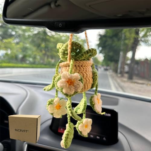 Cute Crochet Hanging Succulent Plant by 96CRVFT