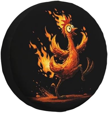 Rooster Spare Tire Cover Waterproof Wheel Cover 14 Inch Universal Fit by Unknown