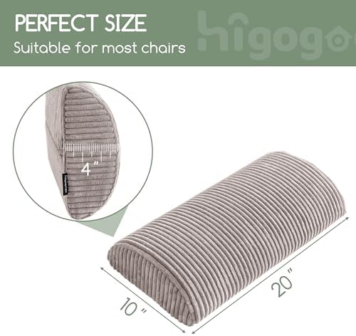 HIGOGOGO Lumbar Support Pillow for Recliner Chair/Accent Chair/Couch, Memory - Image 2
