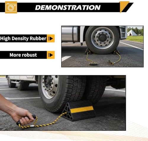 Vacallity Solid Rubber Wheel Chocks - Image 5