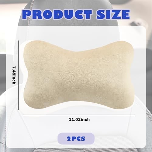 2PCS Car Headrest Pillow, Soft & Comfortable Car Neck Pillow - Image 2