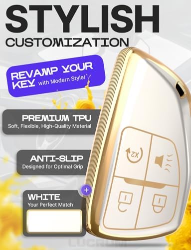 Lucrum Compatible with Chevy, Buick Key Fob Cover & Keychain - Image 3