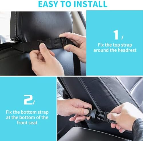 TCJJ Car Seat Organizer Backseat Kick Mats Oxford Back Seat Protector - Image 5