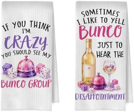 Bunco Gifts Kitchen Towels 16x24 Inch Set of 2 by Unknown