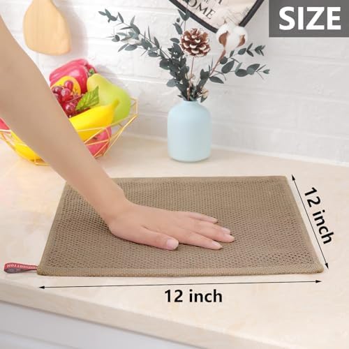Homaxy 100% Cotton Waffle Weave Kitchen Dish Cloths 8-Pack - Image 5