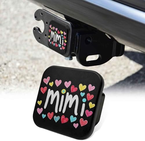 2 Inch Mimi Cute Heart Trailer Hitch Cover Rubber Receiver Tube Plug Cap by Unknown