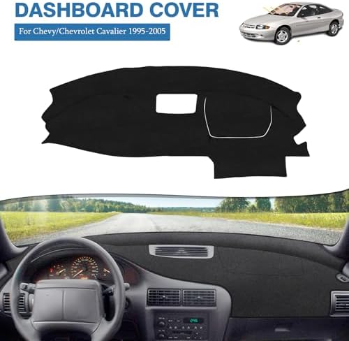 FIILINES Dash Cover for 1995-2005 Chevy/Chevrolet Cavalier, Dashboard Mat Exact - Image 2