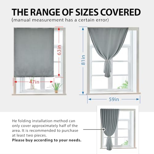JILRON Magic Tape Stick on Portable Curtains - Image 3