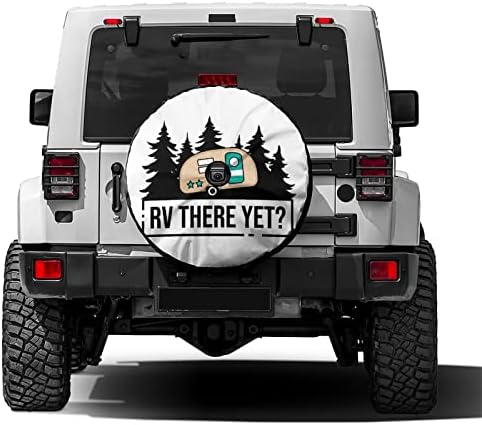 Delerain Spare Tire Cover with Backup Camera Hole RV There Yet Wheel Covers Sun by Delerain