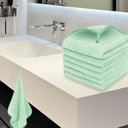 MaopaoBeauty 6 Pack Washcloth Set, Waffle Washcloth Towels Set, Microfiber - Image 7
