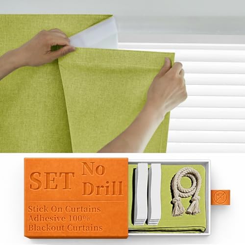 100% Blackout French Door Curtain- Privacy Thermal Insulated Door Window Curtain by Sovtfides