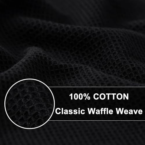 Homaxy 100% Cotton Waffle Weave Kitchen Towels, 4 Pack - Image 2