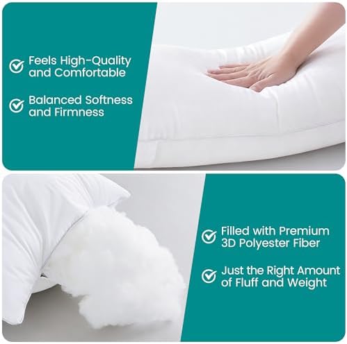 Oubonun 12"x20" Throw Pillow Insert – Plush and Supportive Decorative Cushion - Image 2