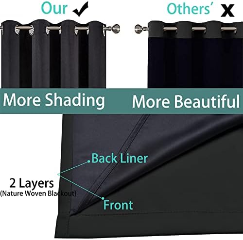 Yakamok 100% Blackout Lined Pair Curtains - Image 5