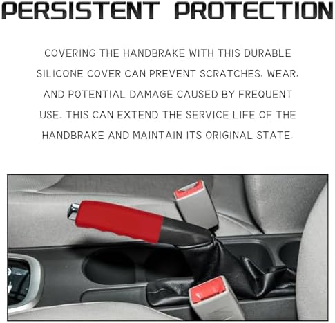 Car Handbrake Cover, Soft Silicone Wavy Brake Grips Protector, Anti-slip Auto - Image 5