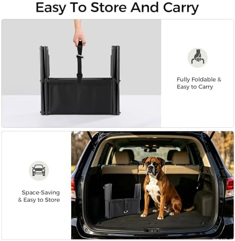 KARAOK Foldable Dog Stairs for Car SUV, Pet Stairs for Large Dogs, 4-Step - Image 6