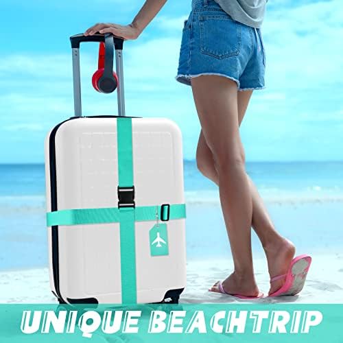Weewooday 8 Pcs Luggage Straps Suitcase Tags Set - Image 6