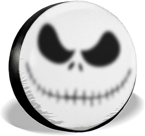 GENANY Gothic Skeleton Face Halloween PVC Leather Spare Tire Cover Size 14 by GENANY