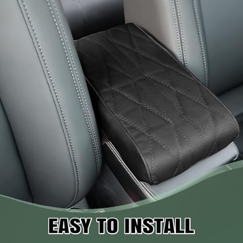 1 PCS Car Armrest Box Booster Pad, Leather 3D Texture Anti-Scratch Protective - Image 7