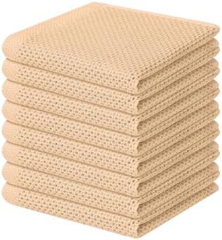 Homaxy 100% Cotton Waffle Weave Kitchen Dish Cloths 8-Pack by Homaxy
