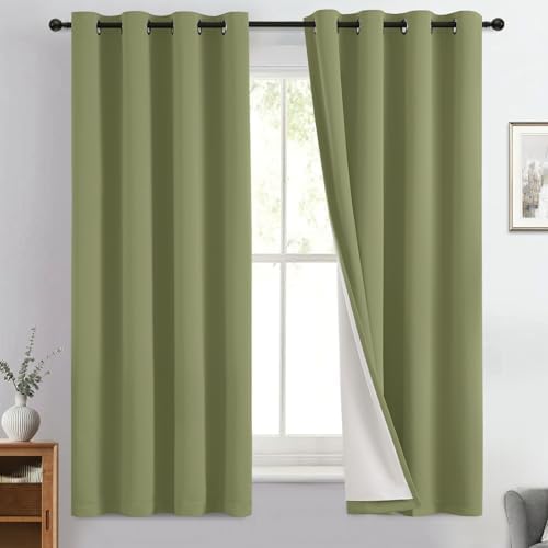 Yakamok Sage Blackout Curtains 63 Inches Long by Yakamok