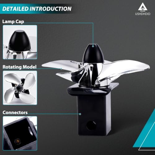 Tow Hitch Cover 77009 with Spinning Propeller - Image 3