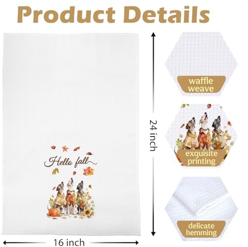 Fall Greyhound Kitchen Towels - Image 5