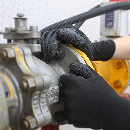 Evridwear Crinkle Latex Rubber Coated Safety Work Gloves - Image 4