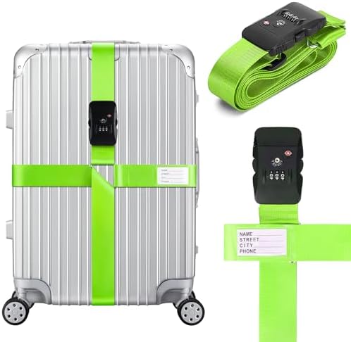 TSA Approved Luggage Straps by Linpr
