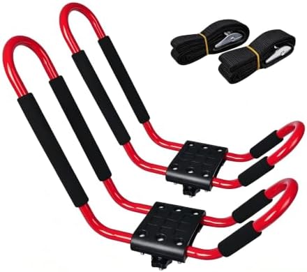 J Bar Kayak Roof Rack 2 Pair Heavy Duty Canoe Carrier by Unknown