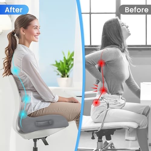 CushZone Ergonomic Seat Cushion, Sciatica Support - Image 7