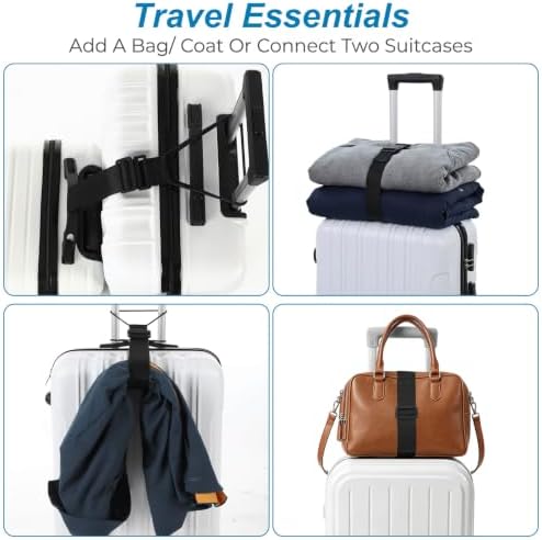 4 Pack Luggage Straps for Suitcases, Sturdy Suitcase Connector Strap - Image 7