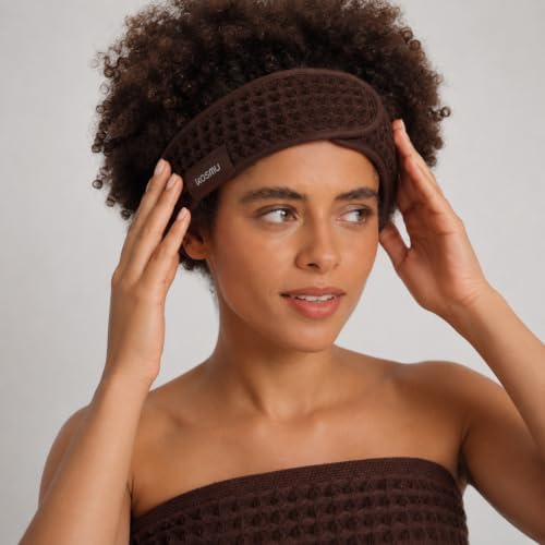 Luxury Organic Japanese Cotton Waffle Spa Headband - Image 3