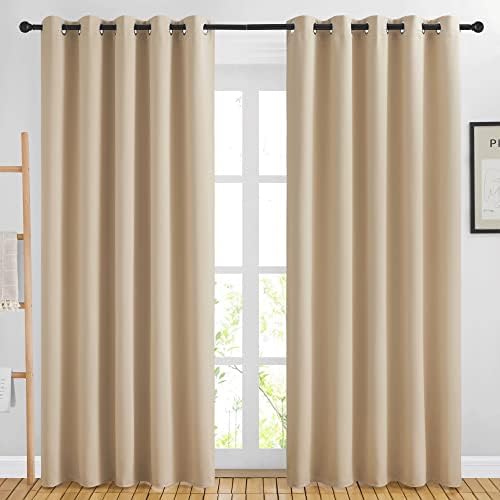 NICETOWN Biscotti Beige Blackout Curtains by NICETOWN